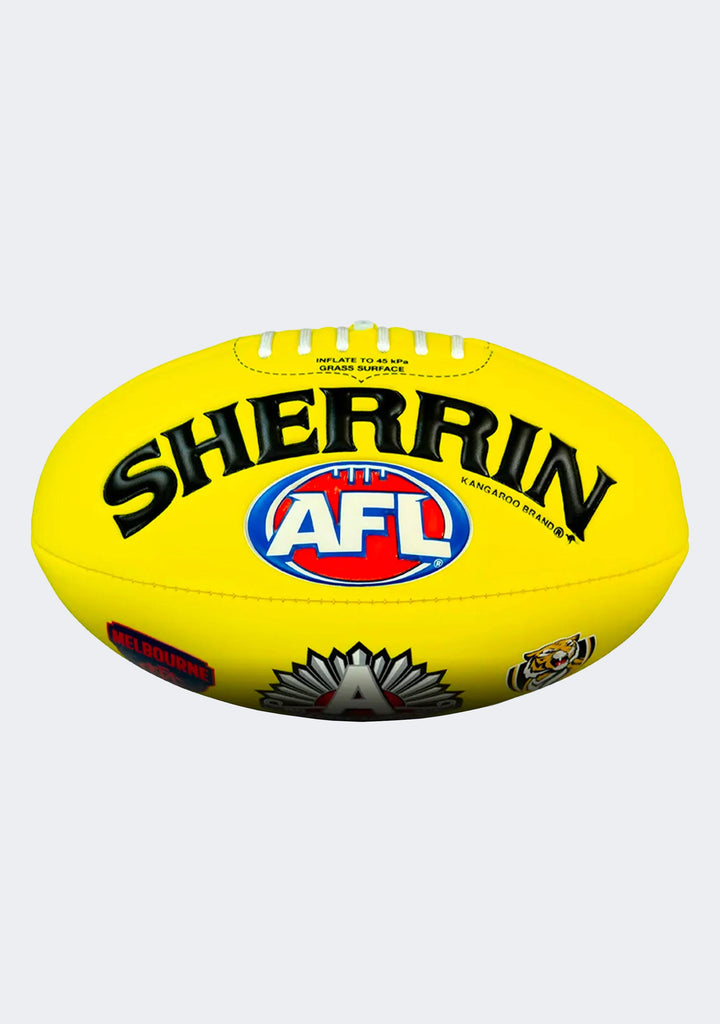 Sherrin 2025 ANZAC Eve Super Soft Touch Football Yellow