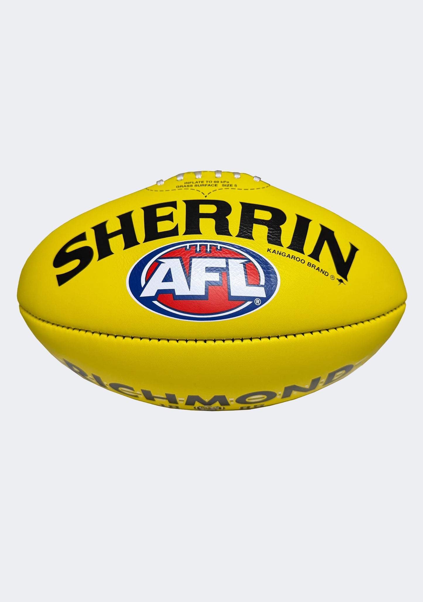 Sherrin AFL Richmond Tigers Team Yellow Leather Football