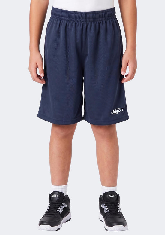 And1 Kids' No Sweat Basketball Shorts Navy