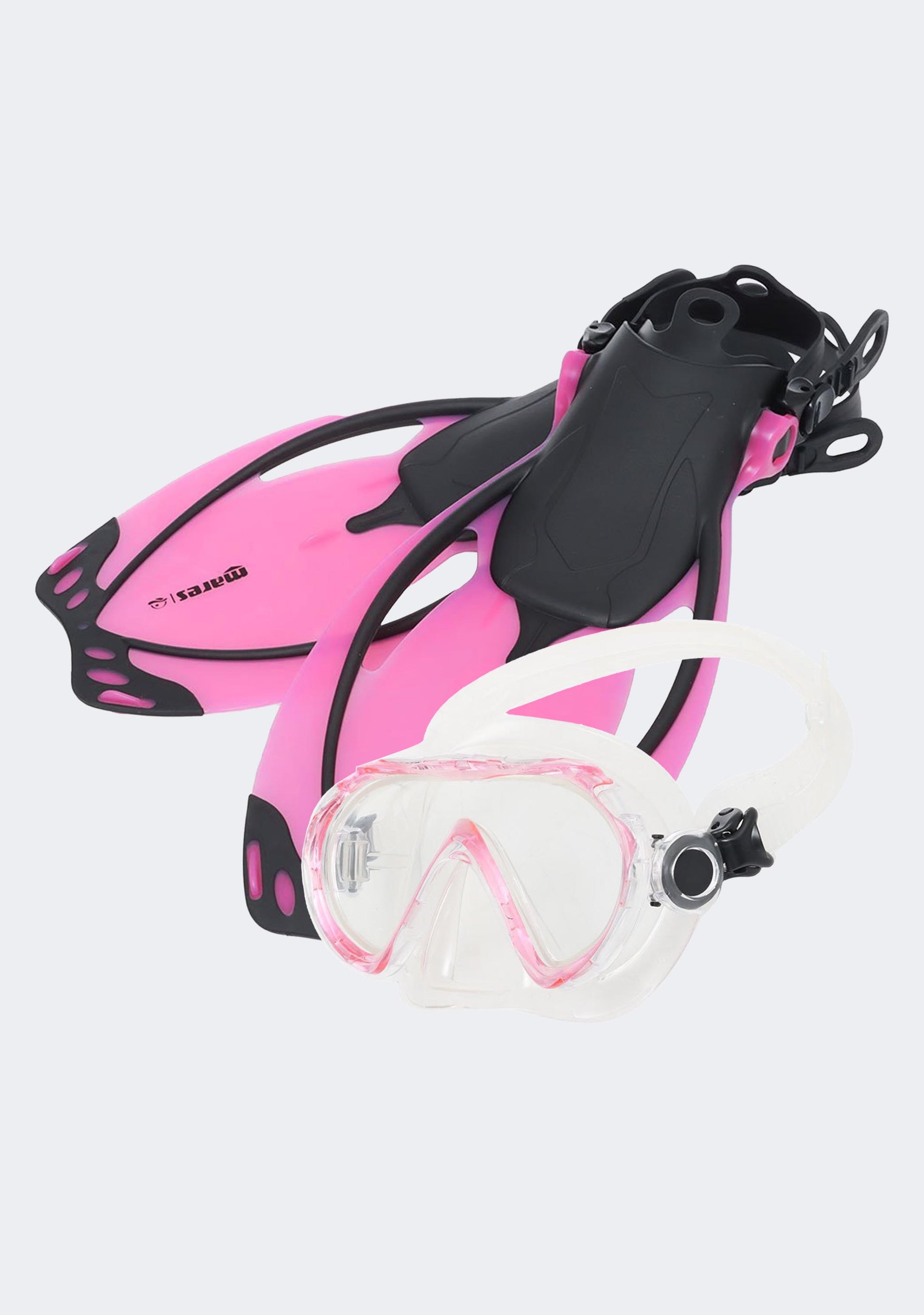 Mares Kids' Seahorse Allegra Snorkel and Fins Set Pink