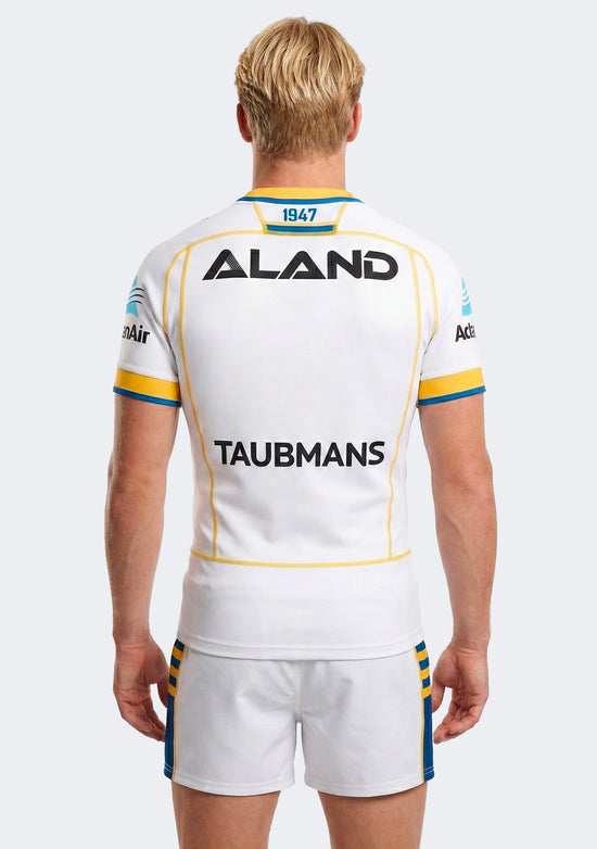 Macron Men's Parramatta Eels M24 Authentic Away Shirt SS