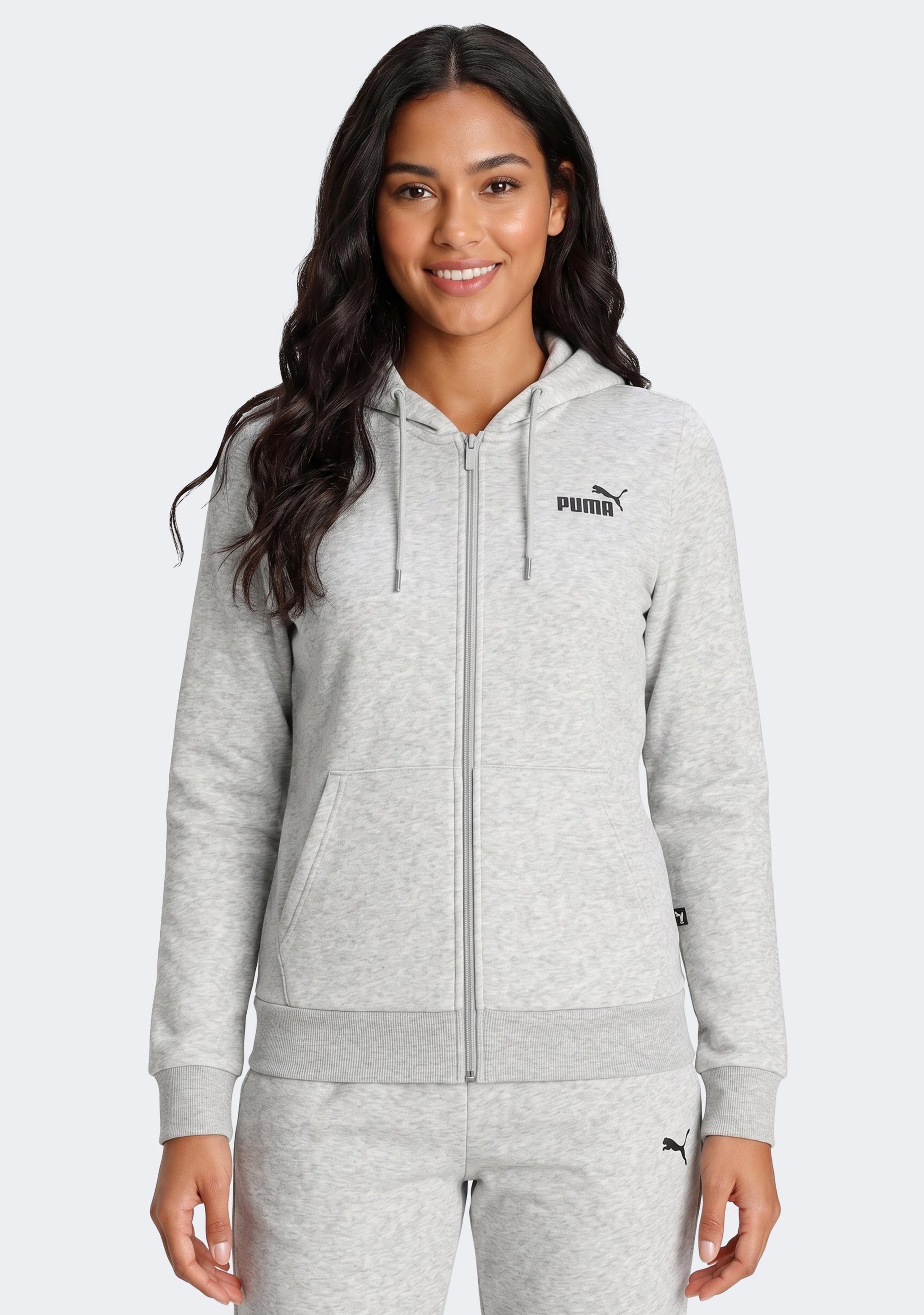 Puma Women's Essentials Small Logo Full Zip Fleece Hoodie