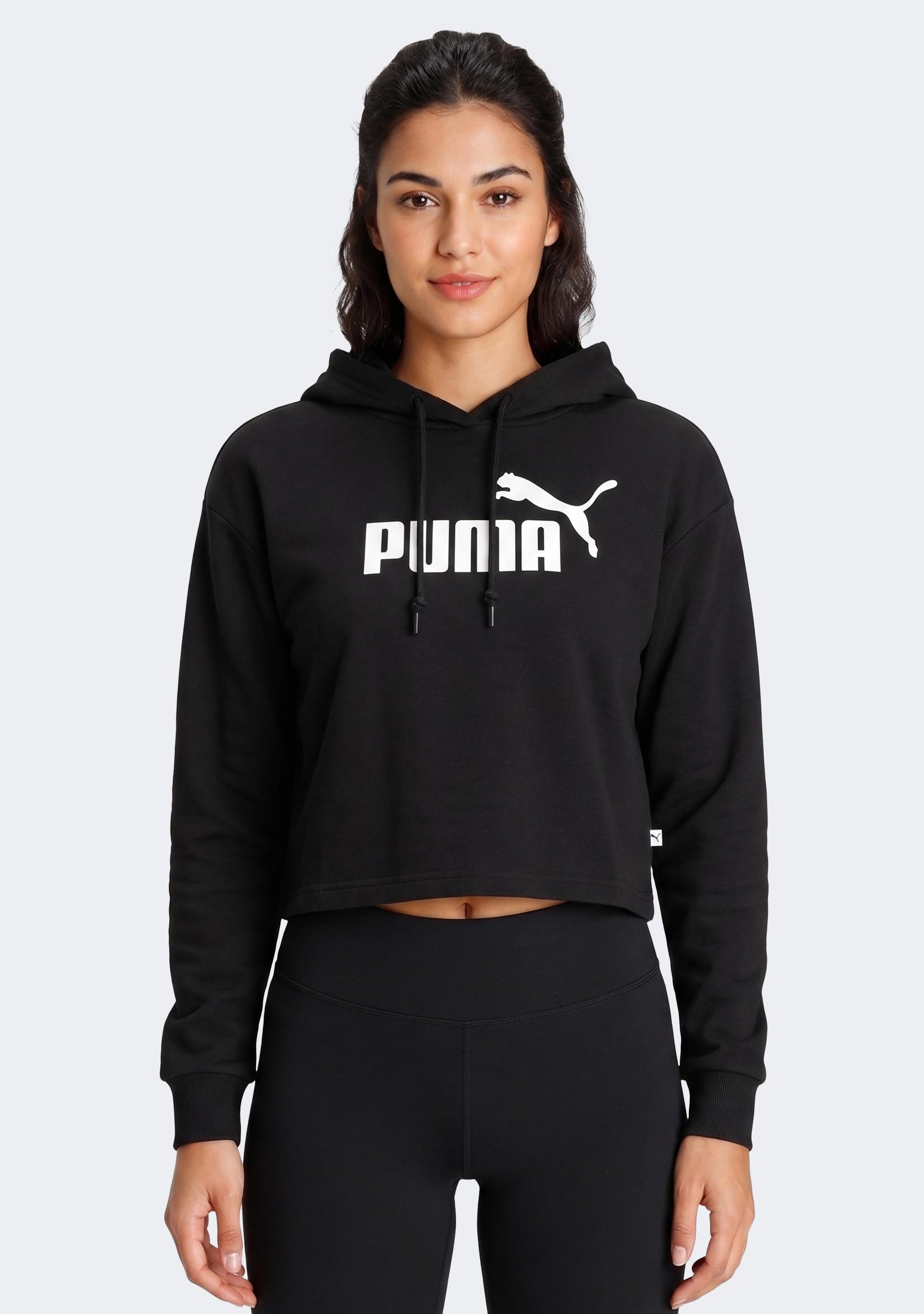 Puma Women's ESS Cropped Logo Hoodie FL