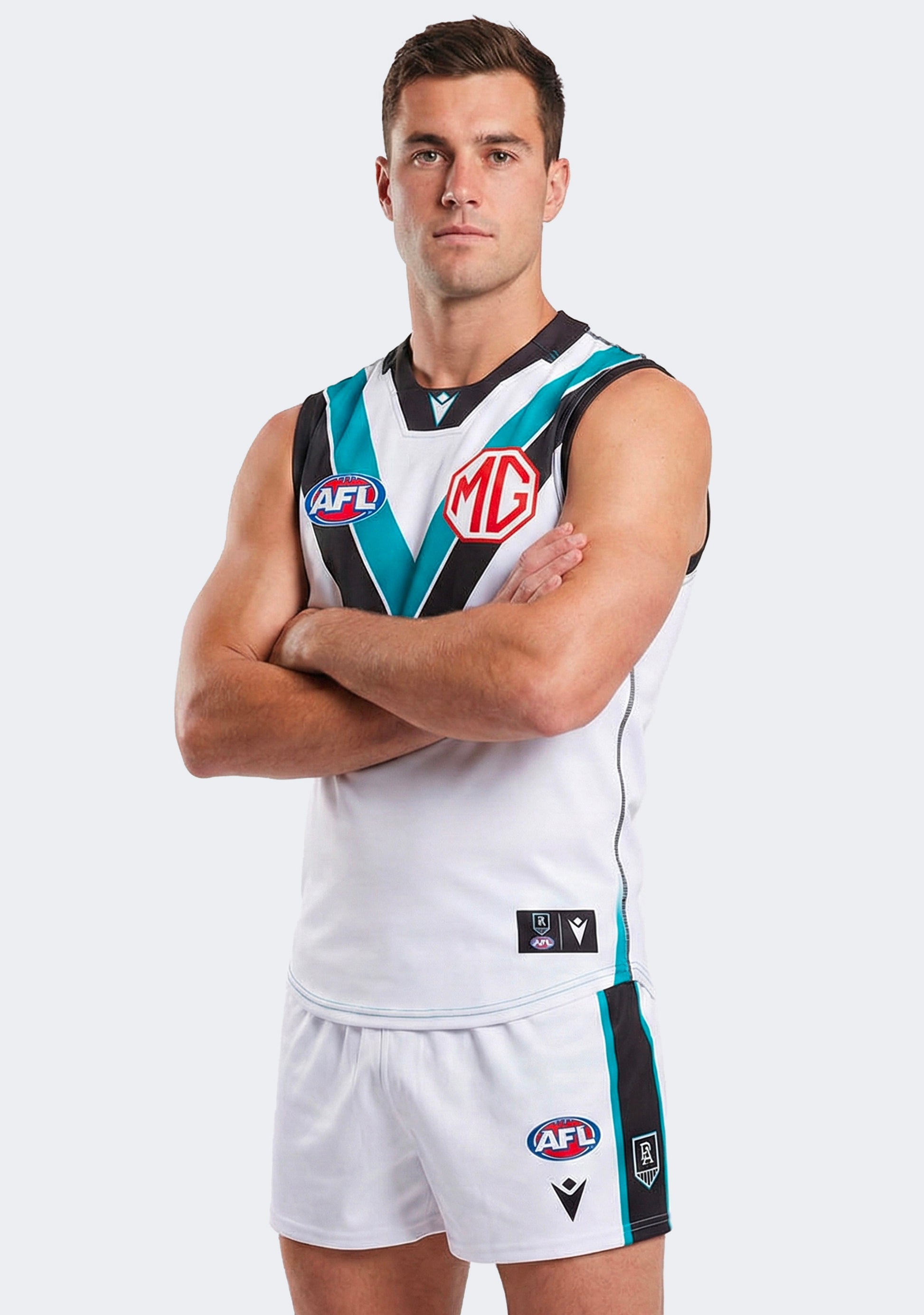 Macron Men's Port Adelaide 2025 Authentic Clash Guernsey