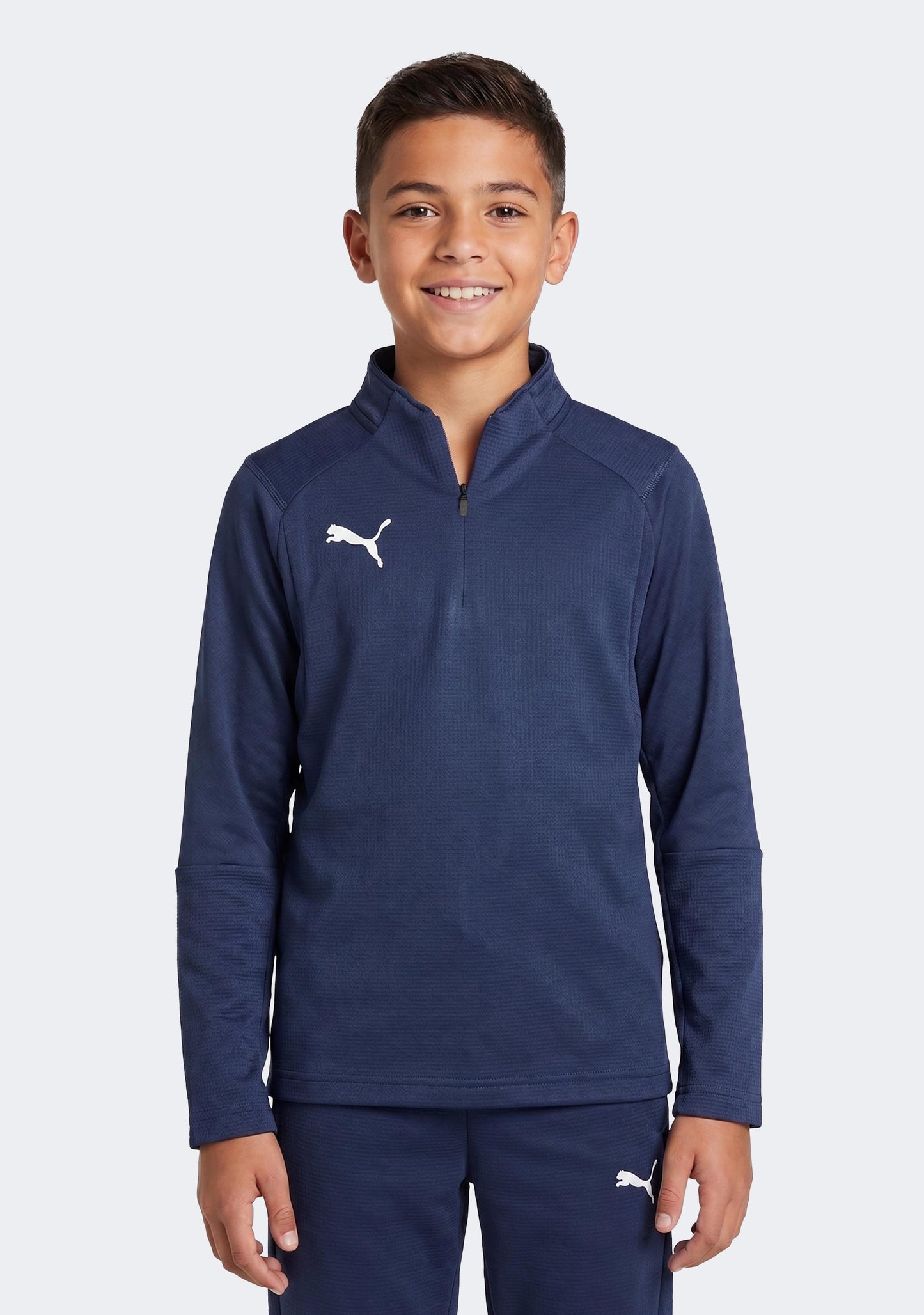Puma Kids' Liga Training 1/4 Zip Top Navy