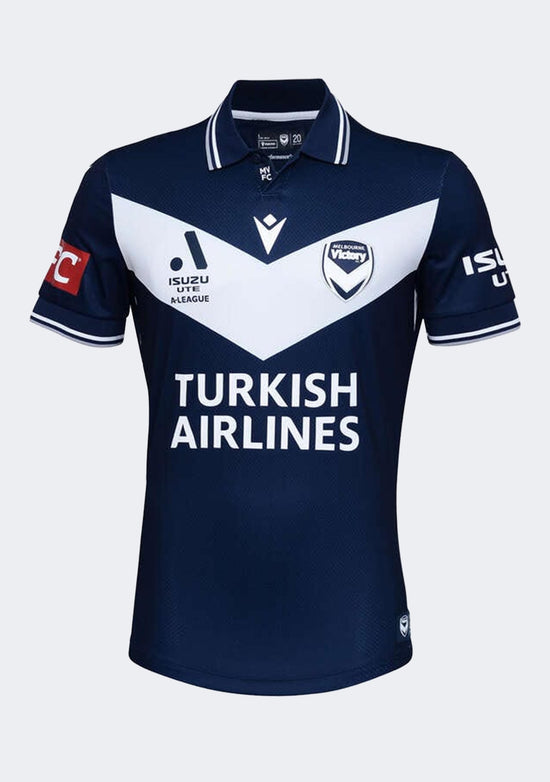 Macron Men’s Melbourne Victory M24/25 ALM Authentic Short Sleeve Home Jersey