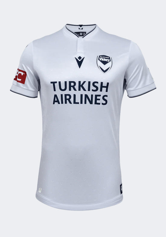 Macron Kids' Melbourne Victory M24/25 ALW Authentic Short Sleeve Away Jersey
