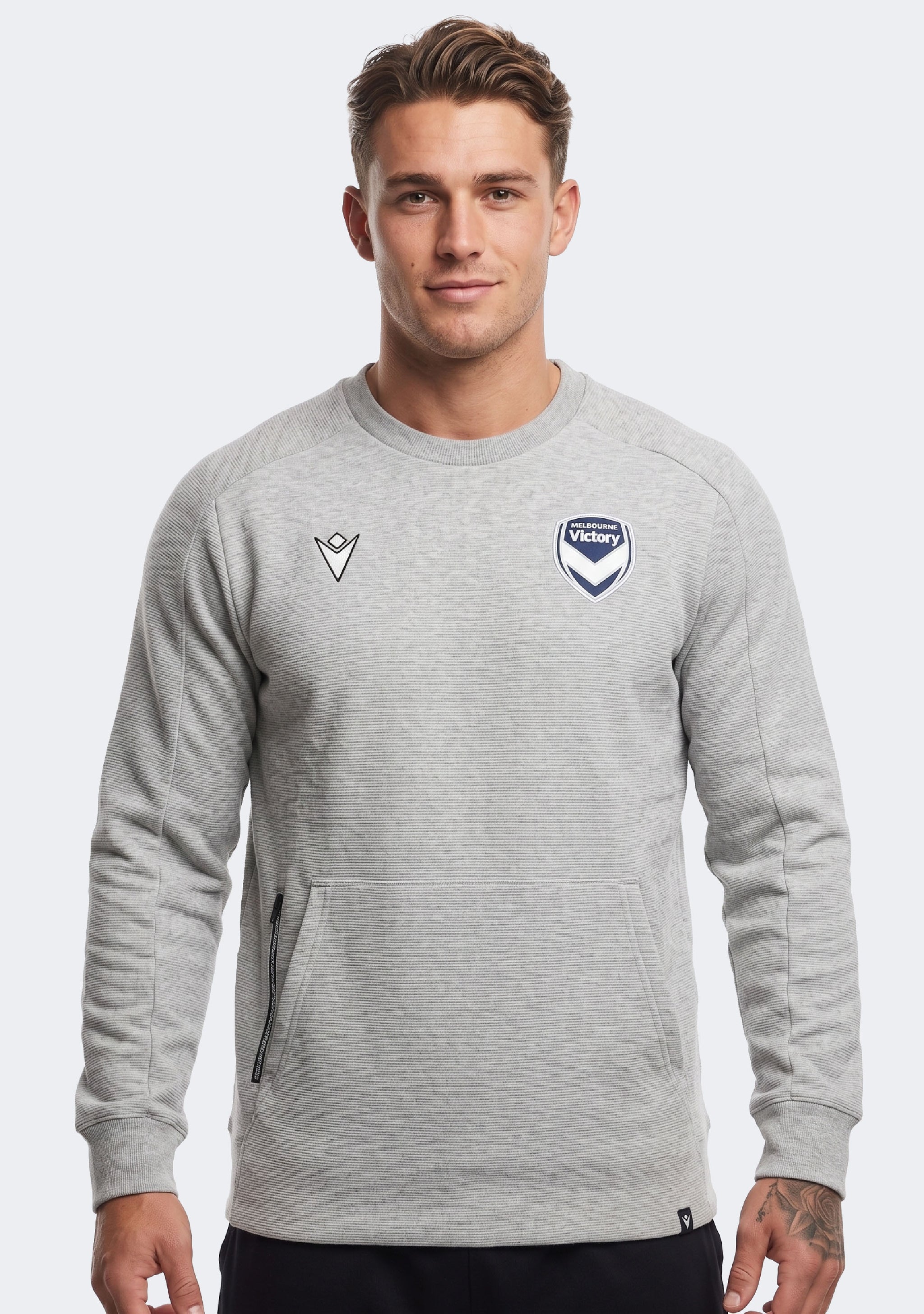 Macron Men's Melbourne Victory M24/25 Authentic Kritis Sweat Crew