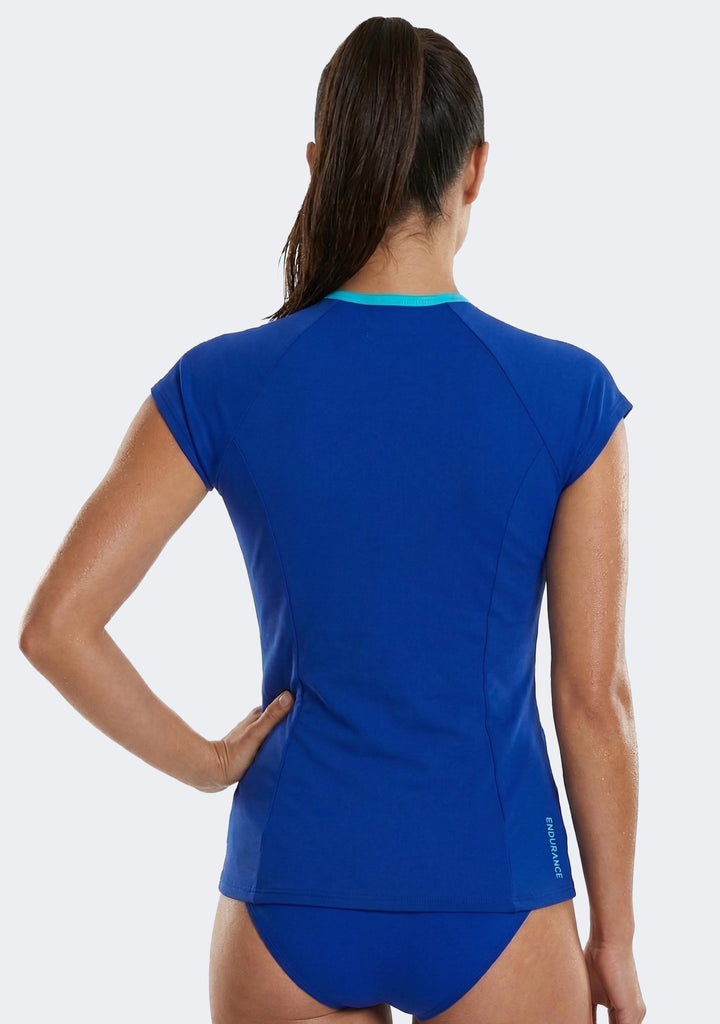 Speedo Women's Cap Sleeve Sun Top