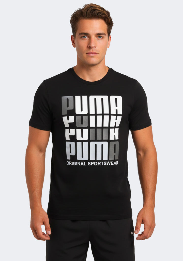 Puma Men's Repeat Brand Graphic Tee