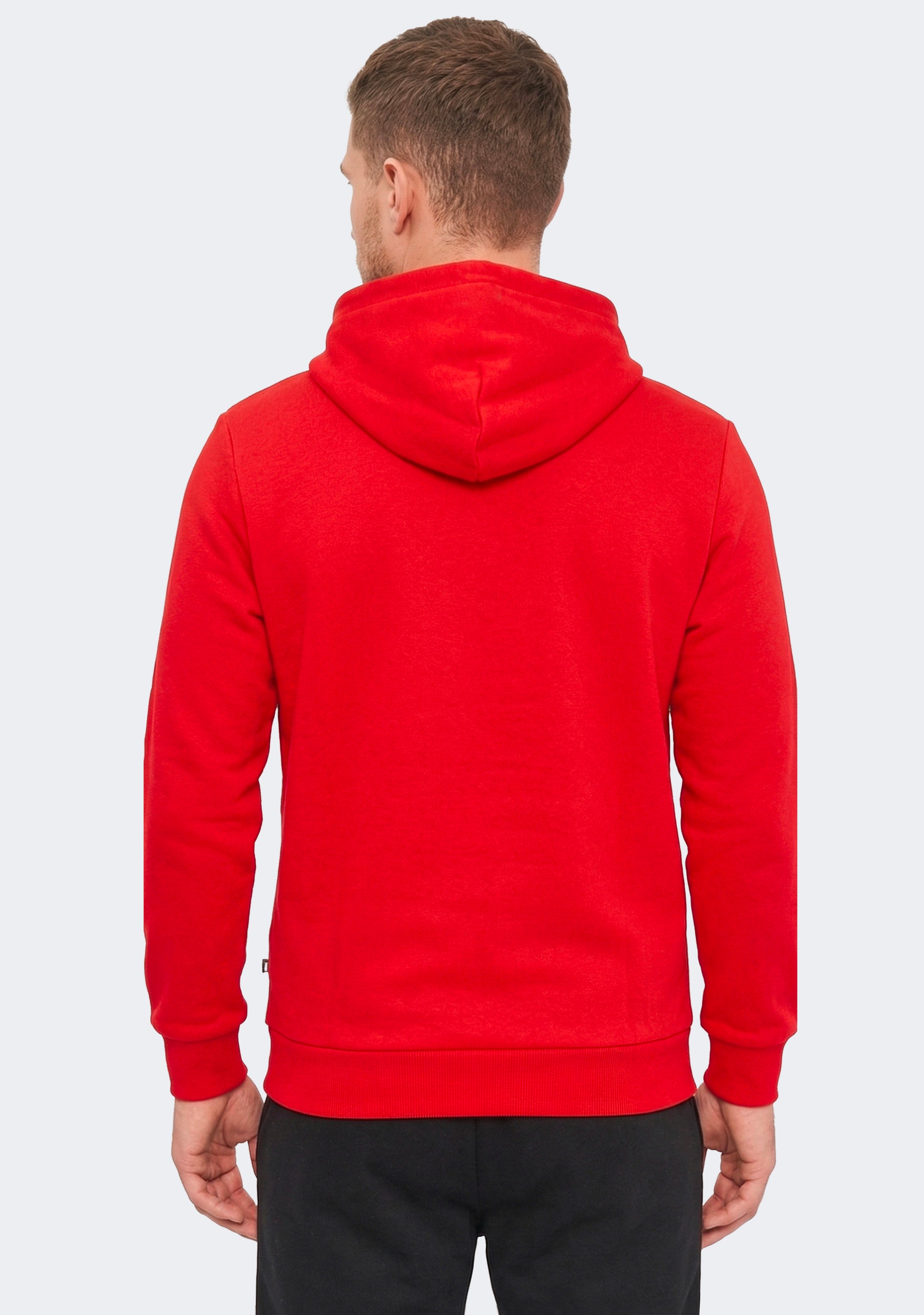 Puma Men's Essentials Big Puma Logo Hoodie Red