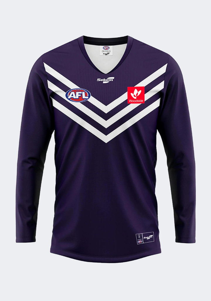 Sekem Men's Fremantle Dockers Home Replica L/S Guernsey