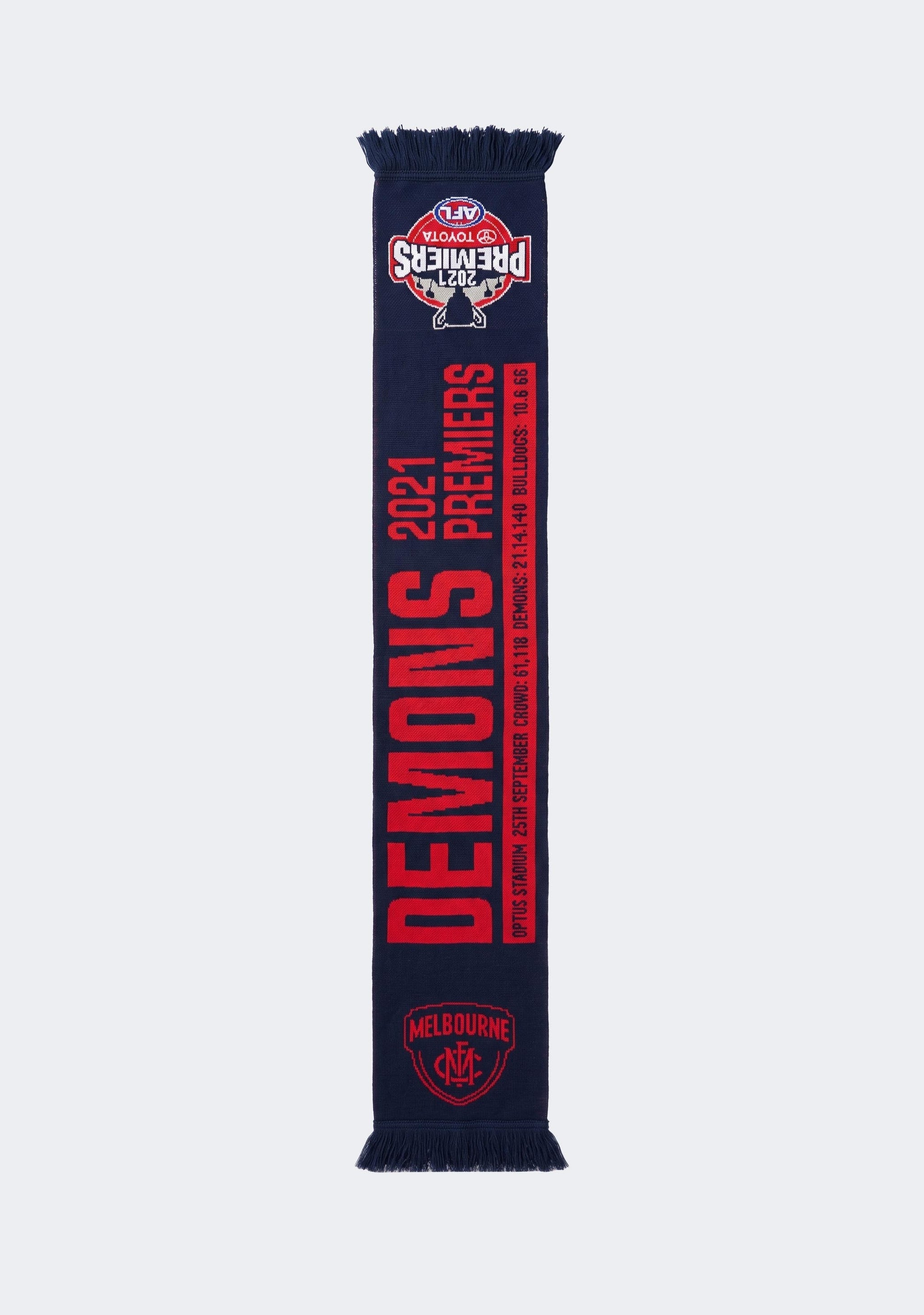 Burley Sekem AFL Melbourne Demons Premiership Scarf 2021