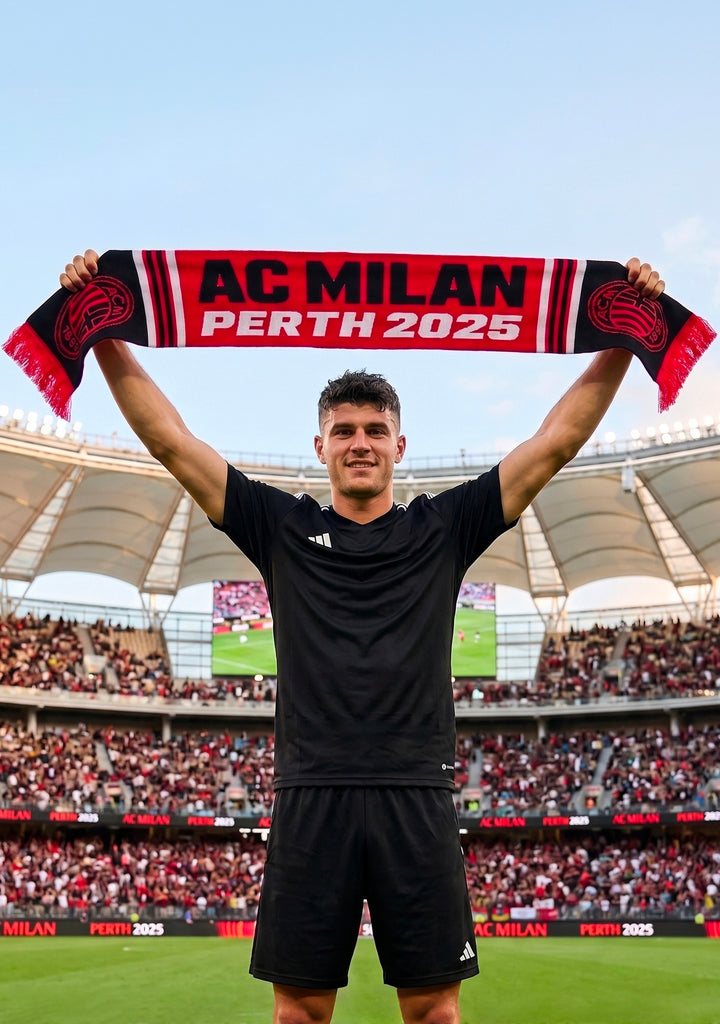 AC Milan Perth Tour 2025 Scarf