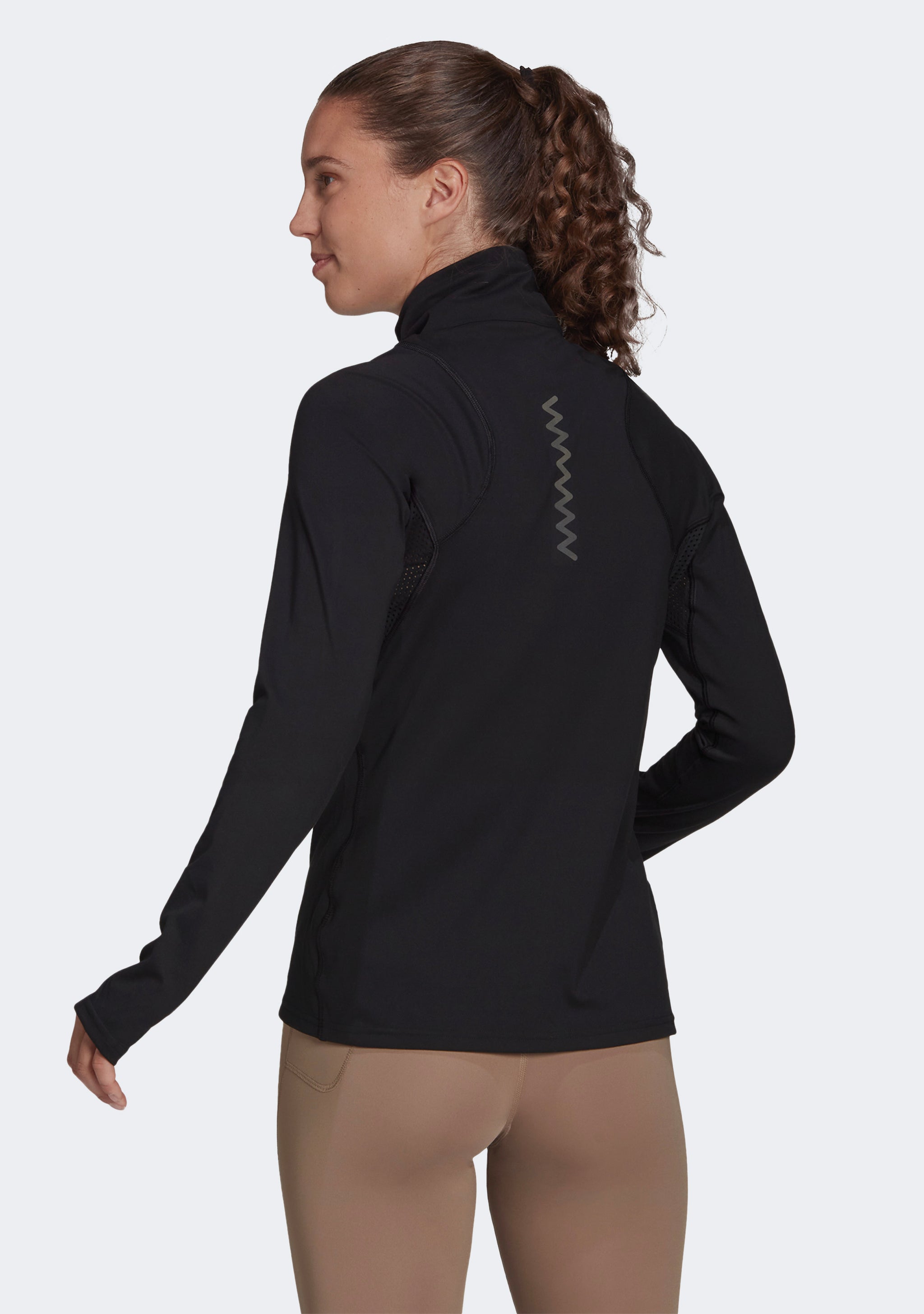 Adidas Women’s Run Fast Half-Zip Long Sleeve Sweatshirt