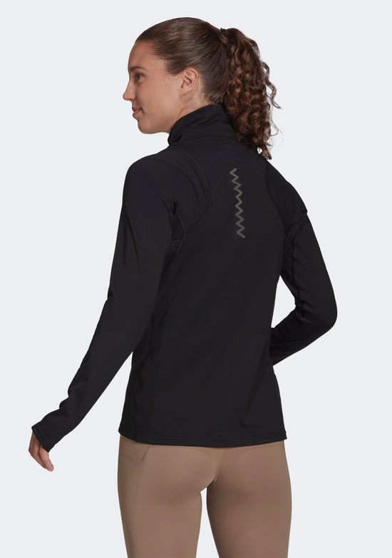 Adidas Women’s Run Fast Half-Zip Long Sleeve Sweatshirt