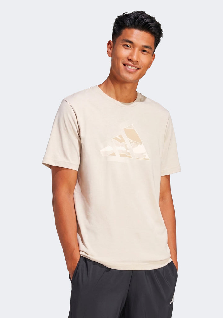 Adidas Men's Camo Modern Logo Graphic Tee