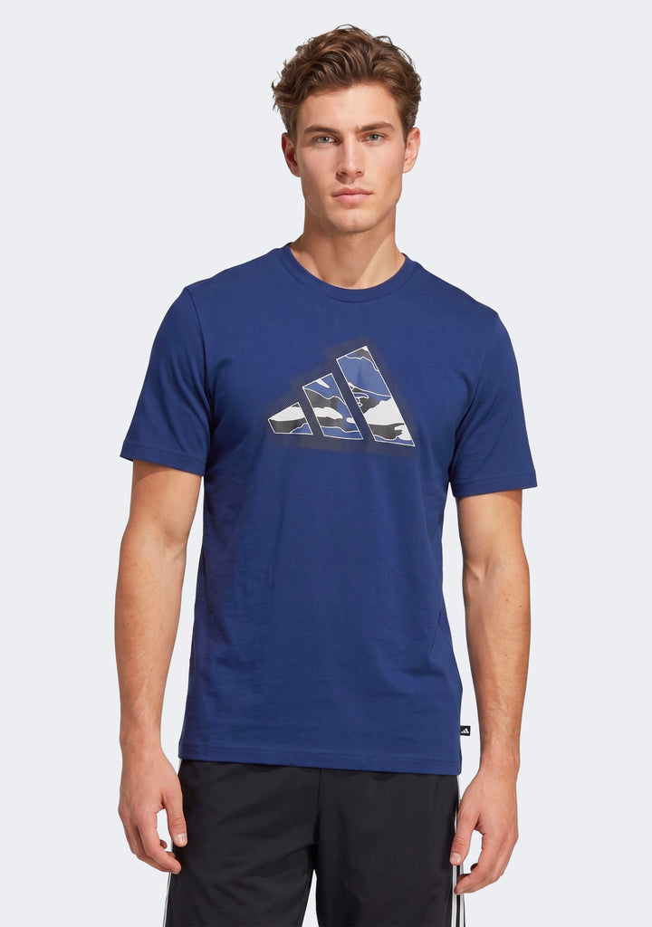 Adidas Men's Camo Modern Logo Graphic Tee