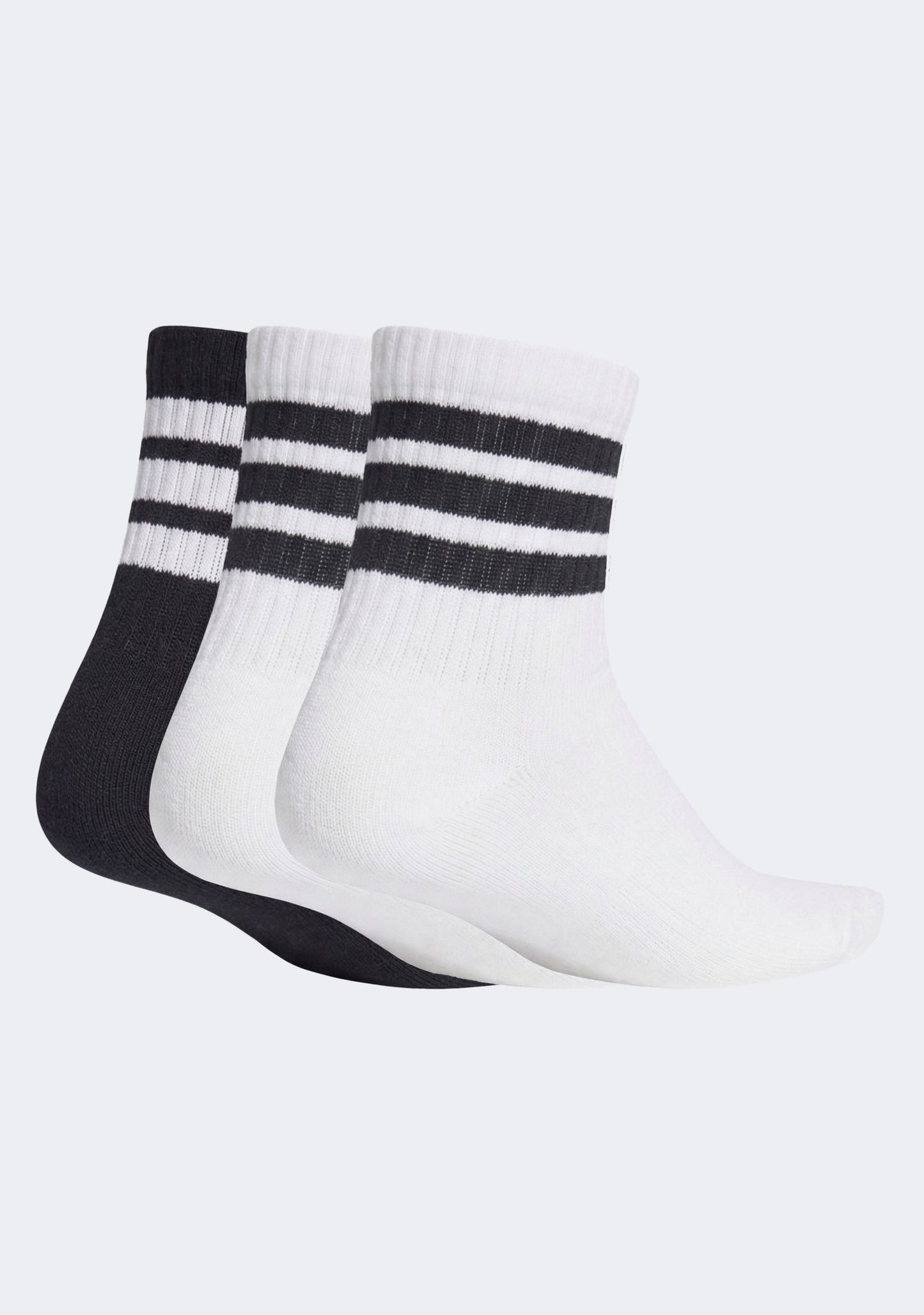 Adidas Kids' 3 Pack Rib Crew Socks