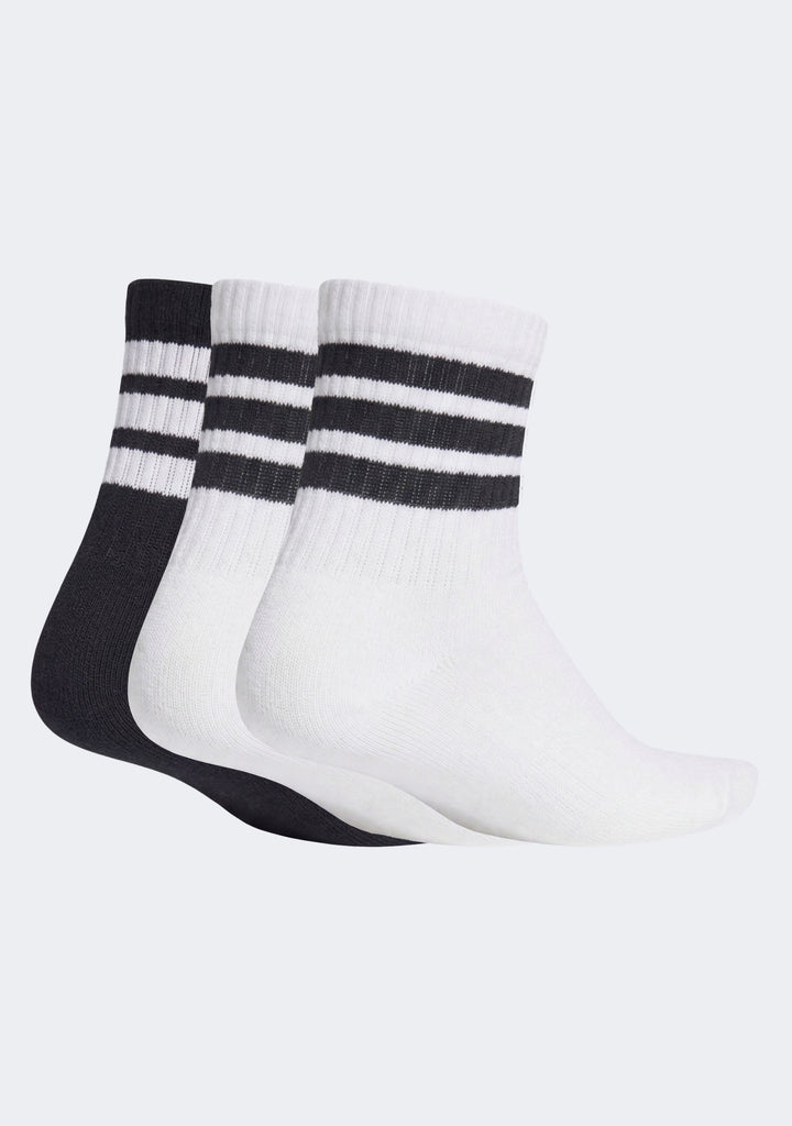 Adidas Kids' 3 Pack Rib Crew Socks