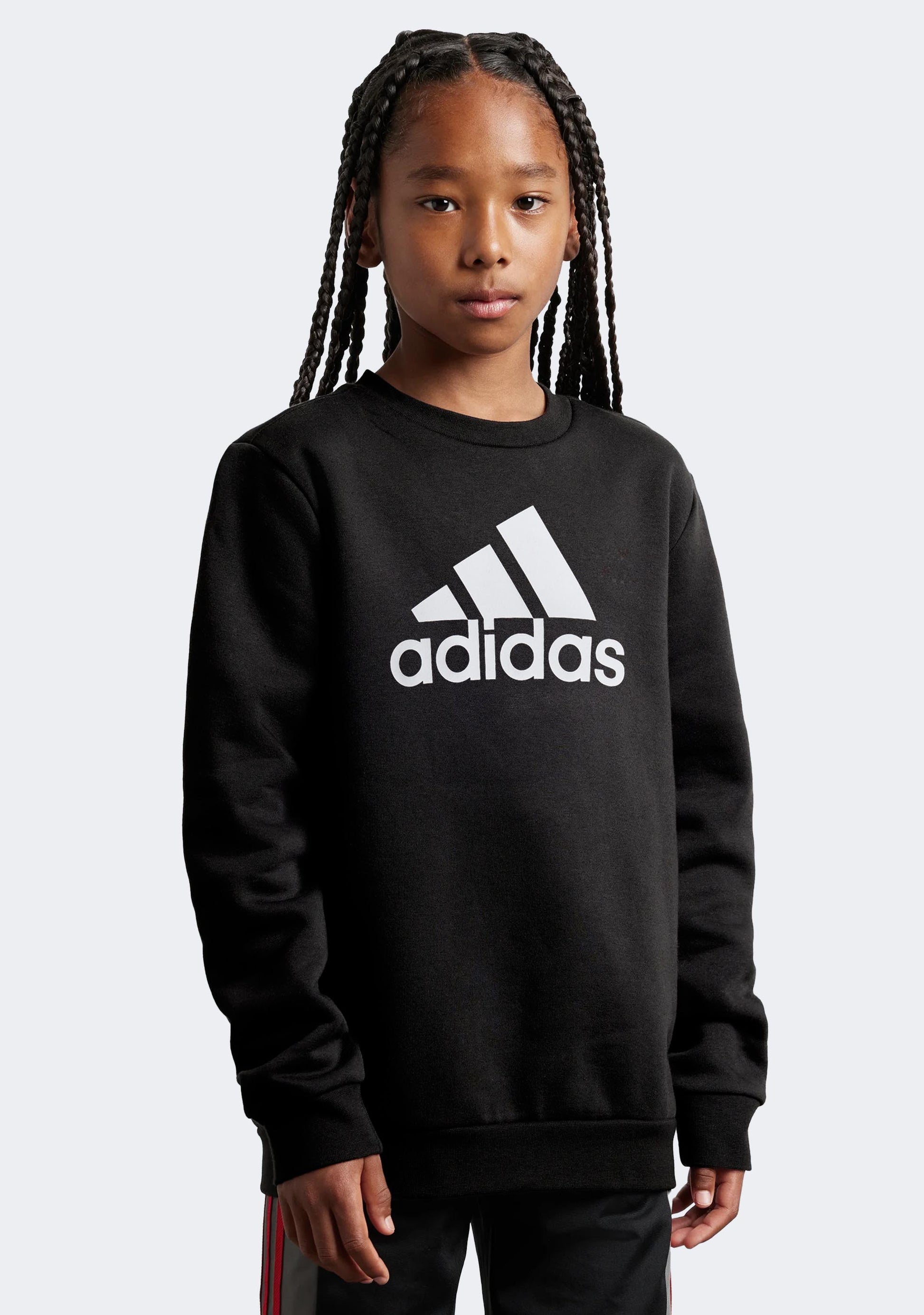 Adidas Girls’ Essentials Big Logo Cotton Sweatshirt