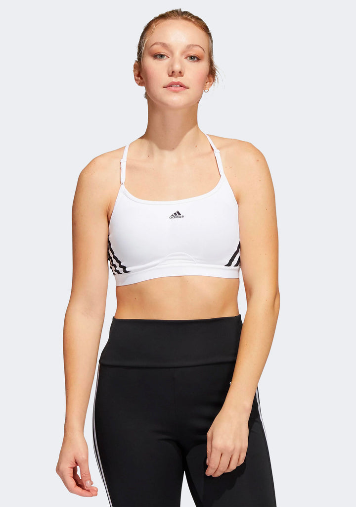 Adidas Women's Aeroreact Training 3 Stripes Bra