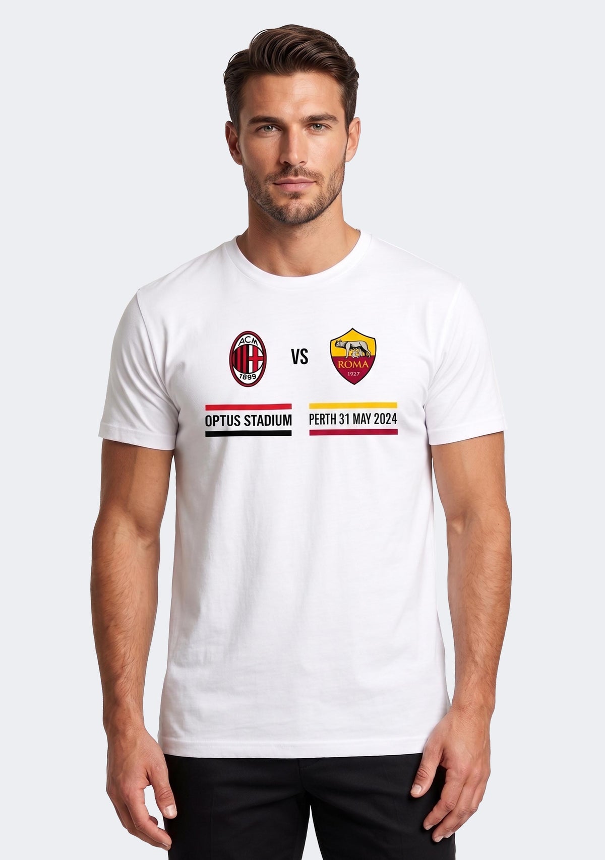 AC Milan vs AS Roma Perth Tour Event Tee