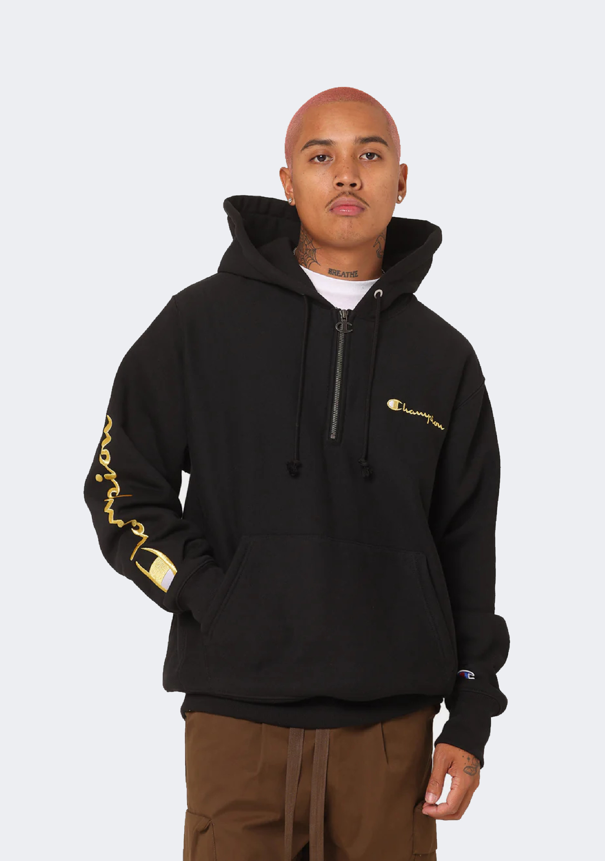 Champion Men's Reverse Weave Quarter Zip Hoodie