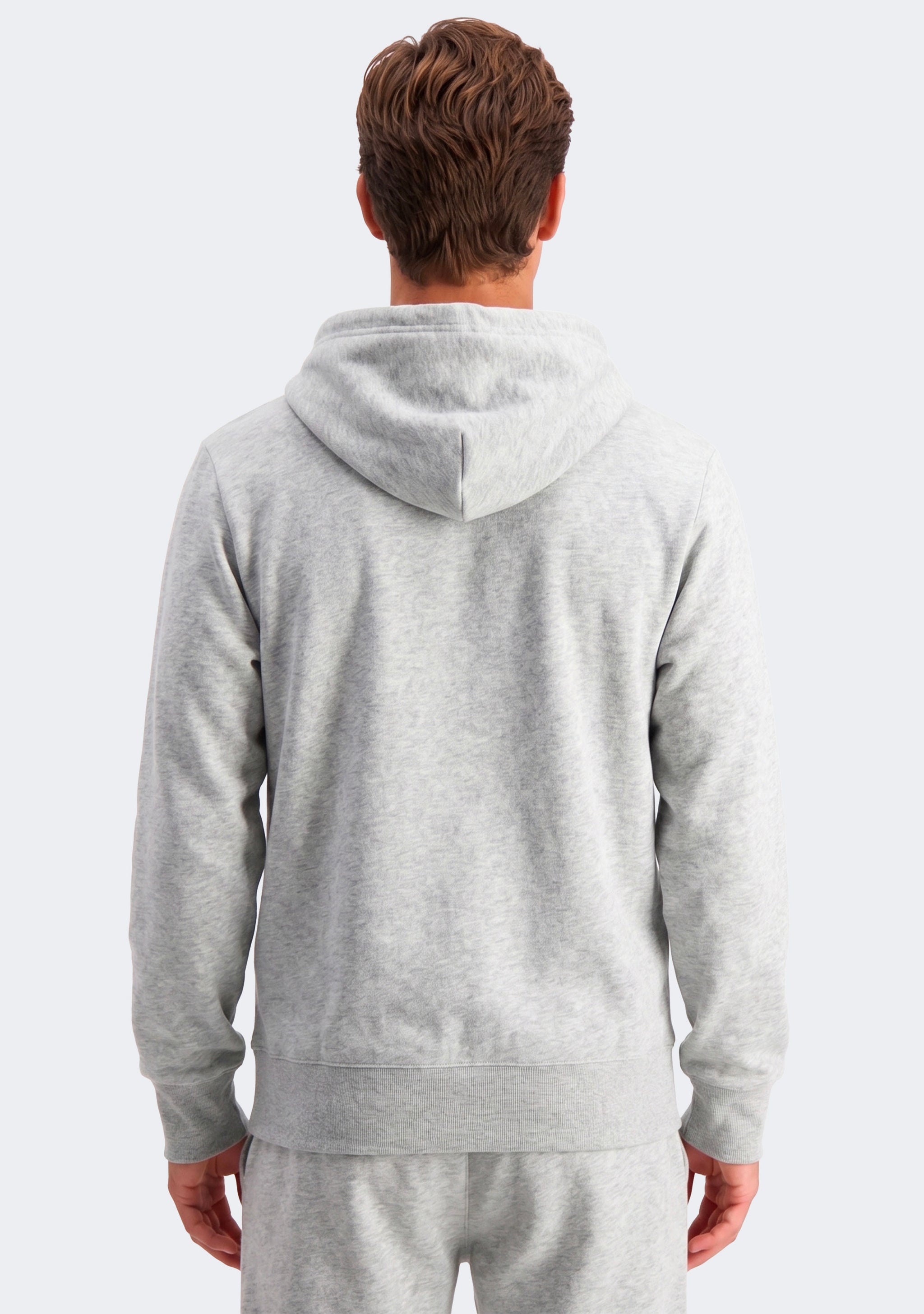 Champion Men’s Lightweight French Terry C Logo Hoodie Oxford Heather