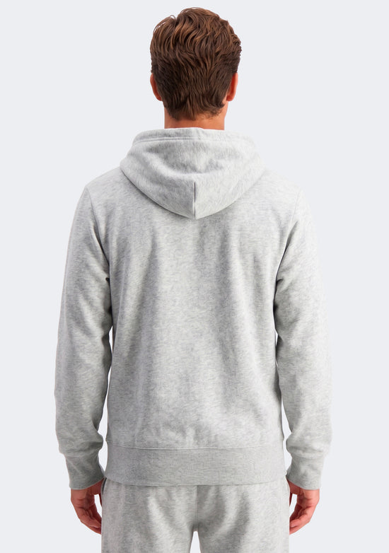 Champion Men’s Lightweight French Terry C Logo Hoodie Oxford Heather