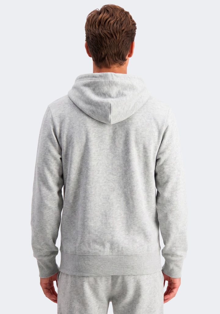 Champion Men’s Lightweight French Terry C Logo Hoodie Oxford Heather