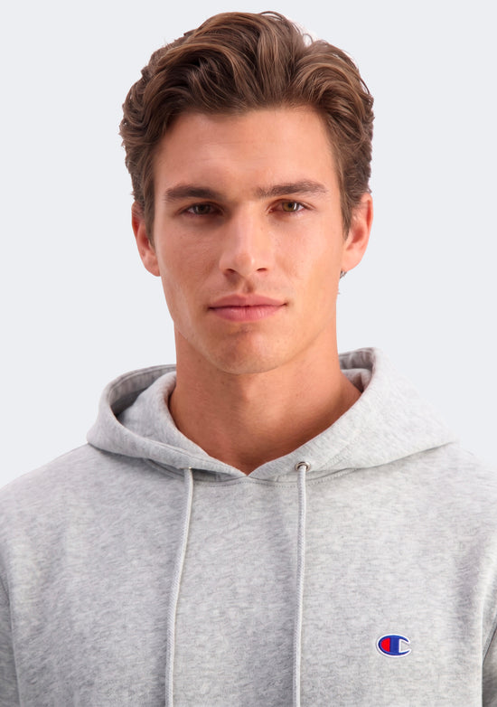 Champion Men’s Lightweight French Terry C Logo Hoodie Oxford Heather