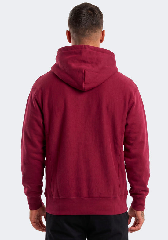 Champion Men's Reverse Weave Felt Script Hood