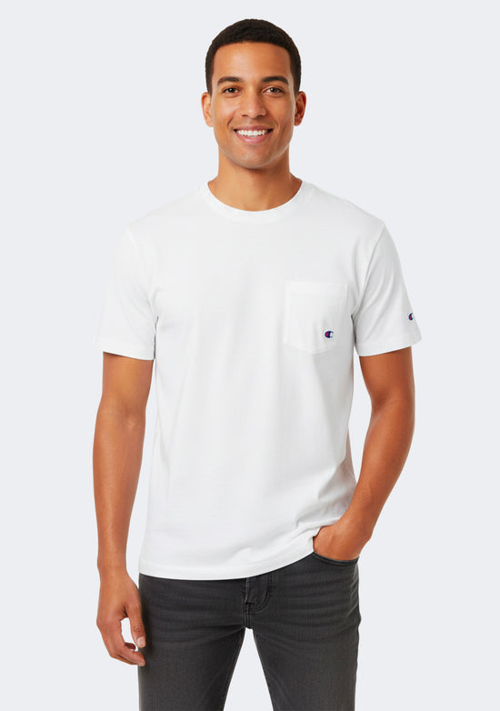 Champion Men's SPS Jersey Pocket Script Tee