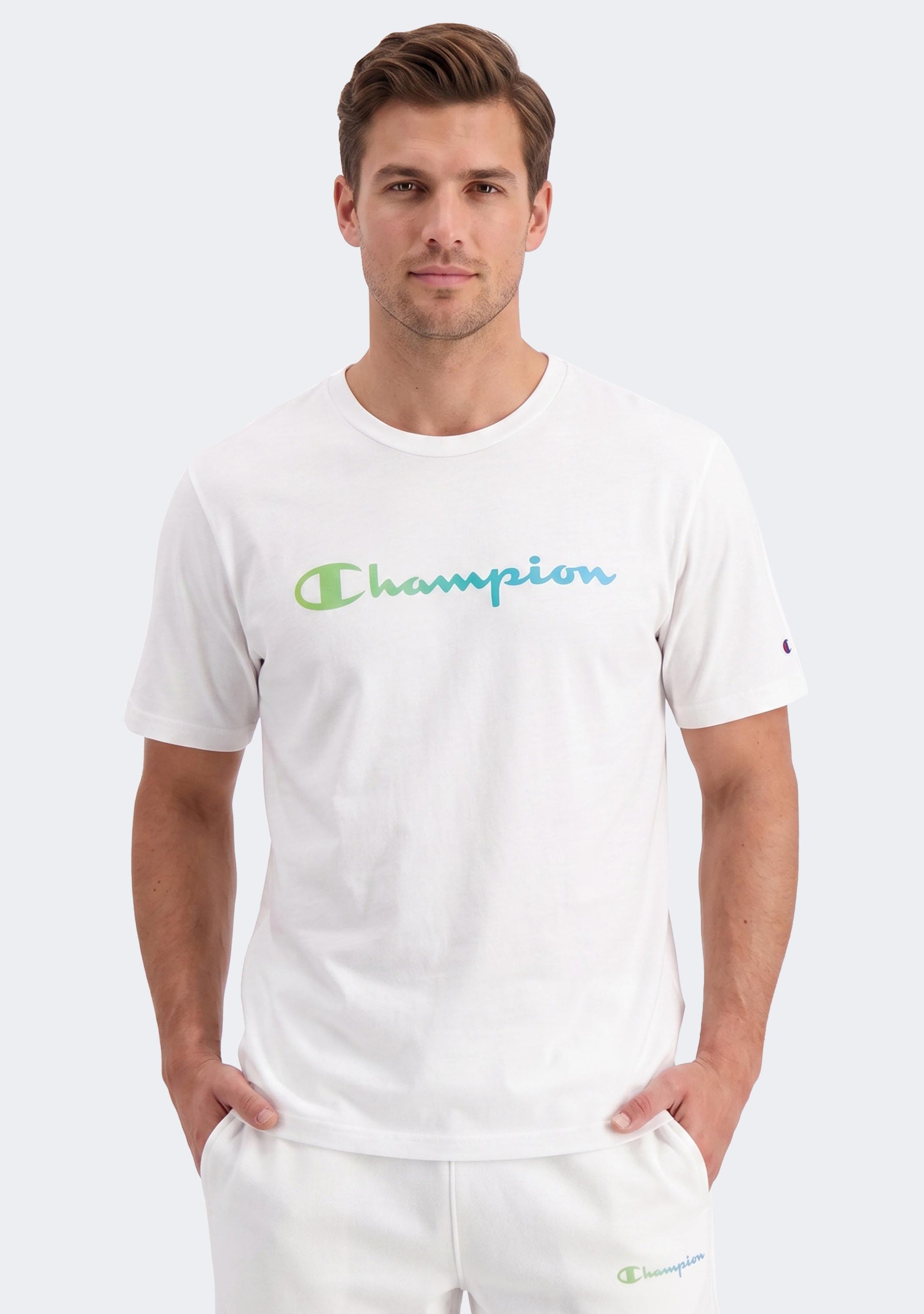 Champion Men's Ombre Logo Script Tee