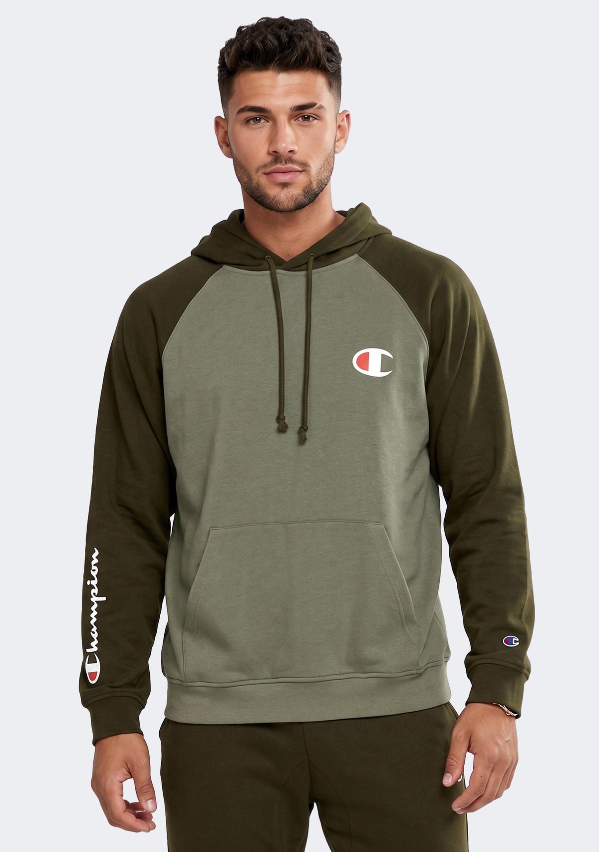 Champion Men's French Terry Colourblock Hoodie