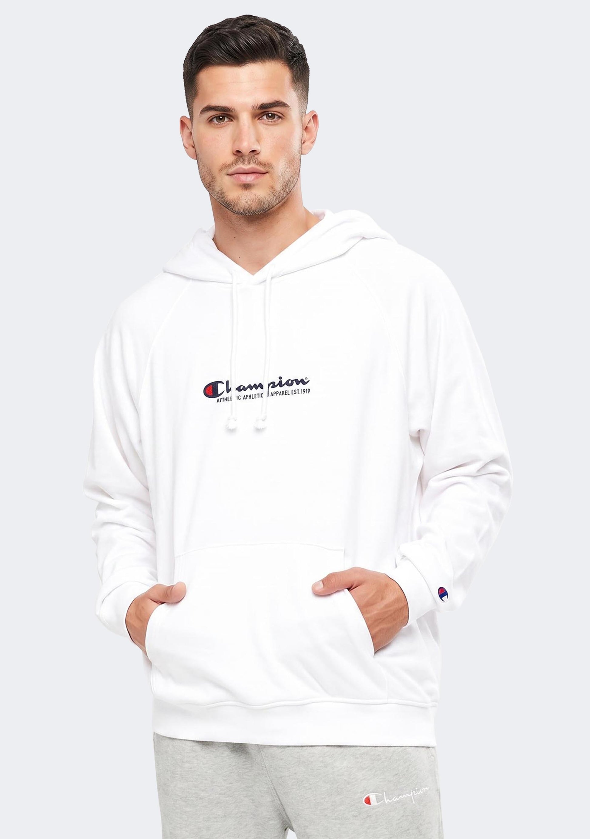 Champion Men's French Terry Script Hoodie