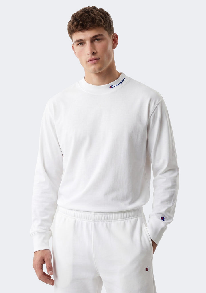 Champion Men's Heritage Mock Neck Long Sleeve Tee