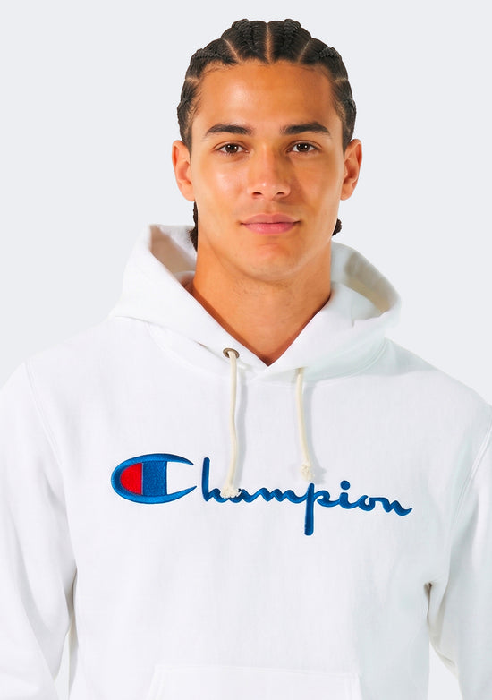 Champion Men's Reverse Weave Script Hoodie