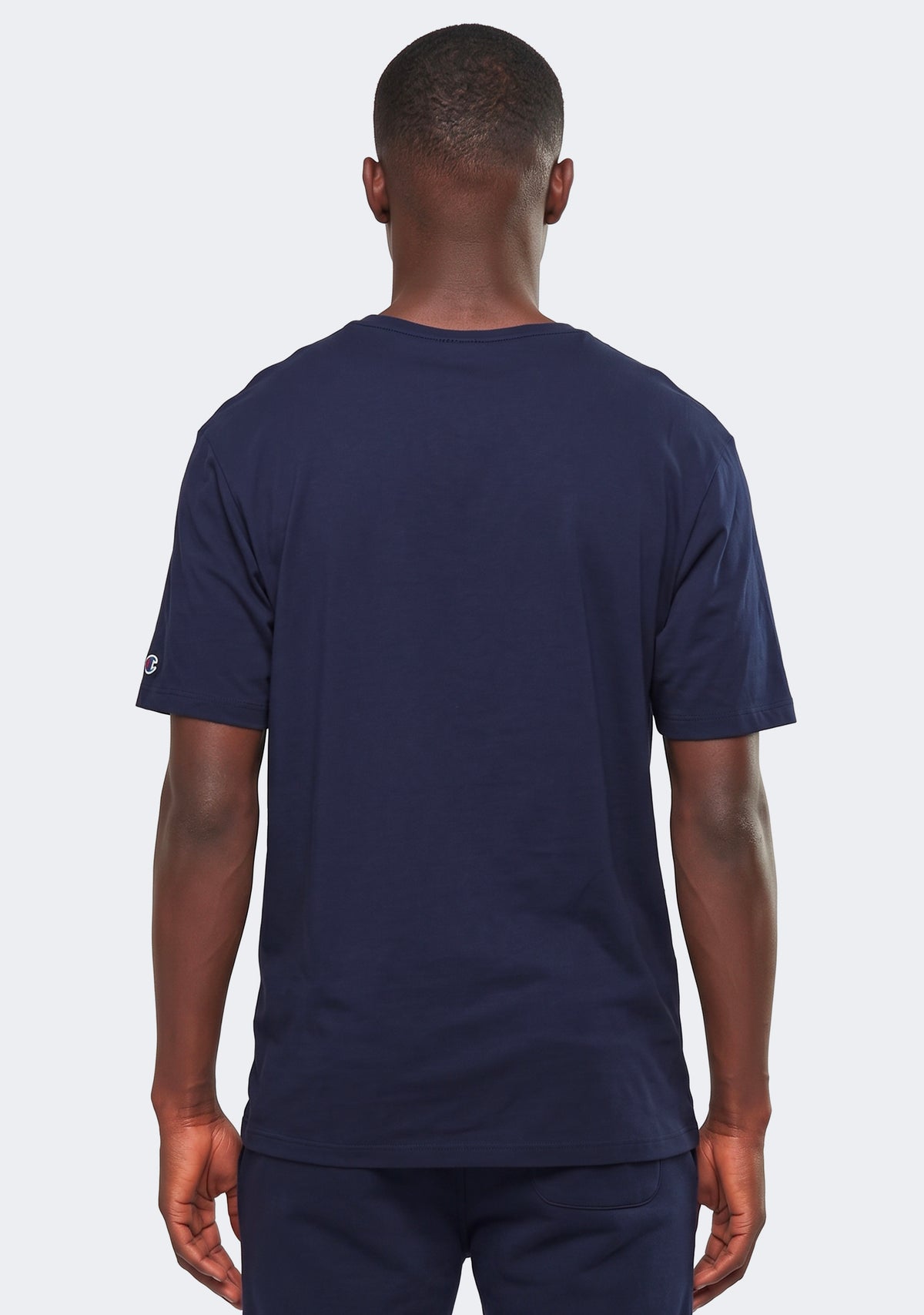 Champion Men's Script Logo Short Sleeve Tee Navy