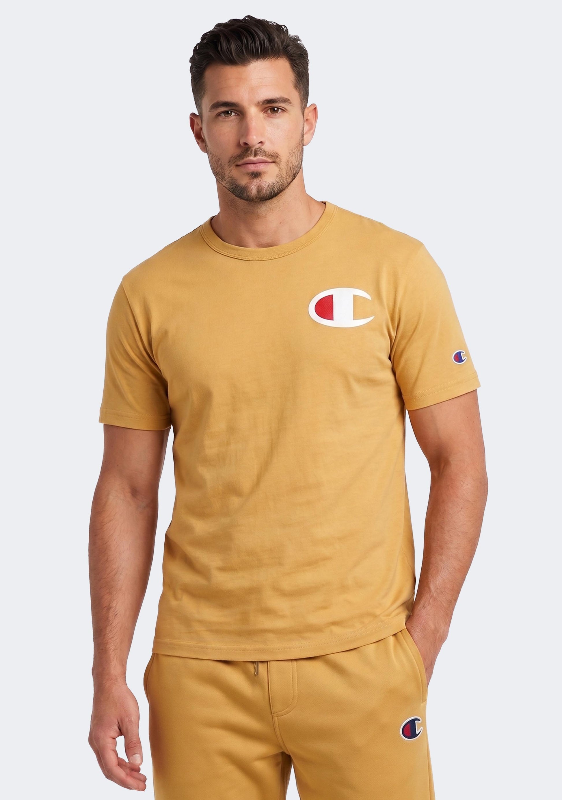 Champion Men’s C Logo Short Sleeve Tee Soft Terain