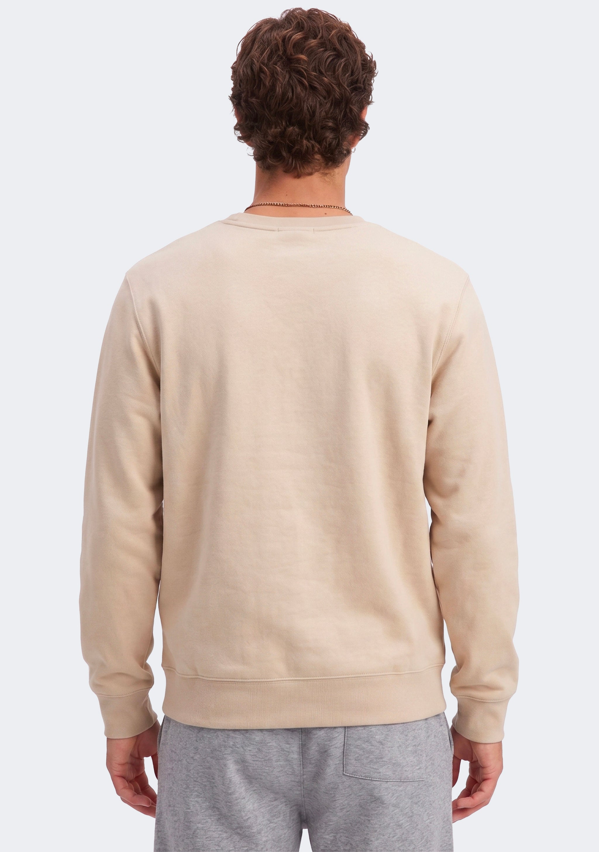 Champion Men’s Beige Script Crew