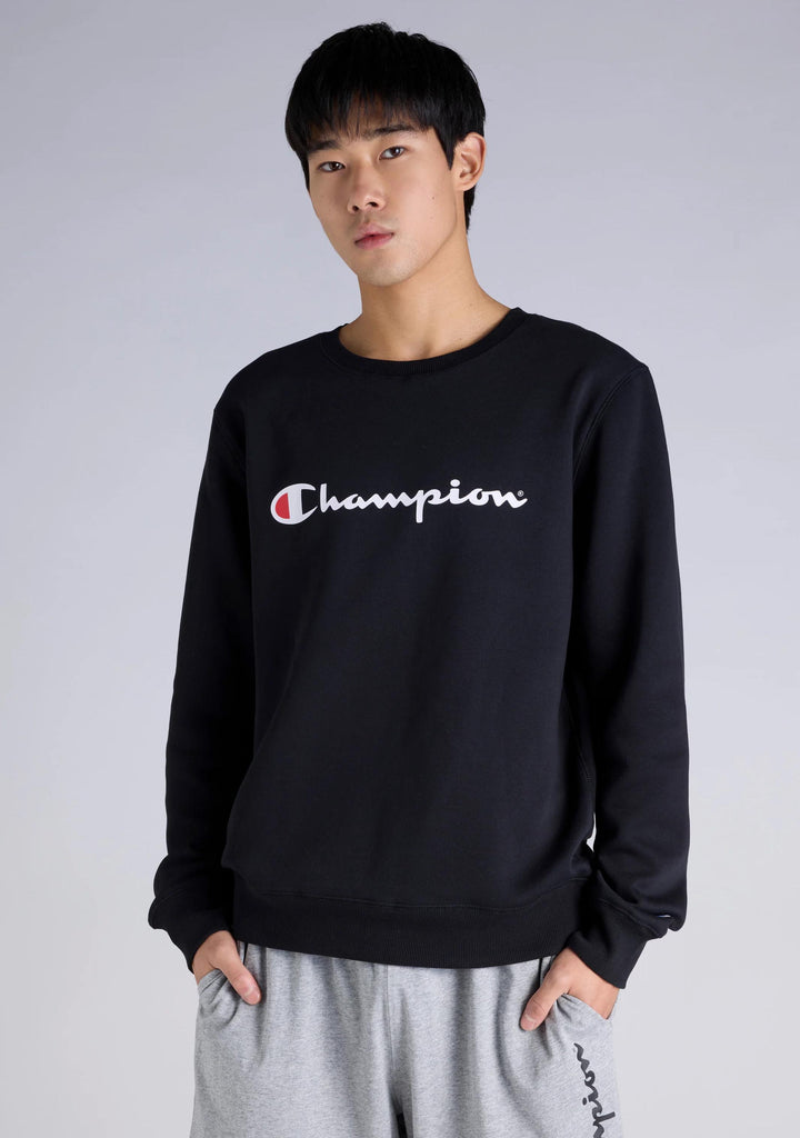 Champion Men’s Script Crew Black