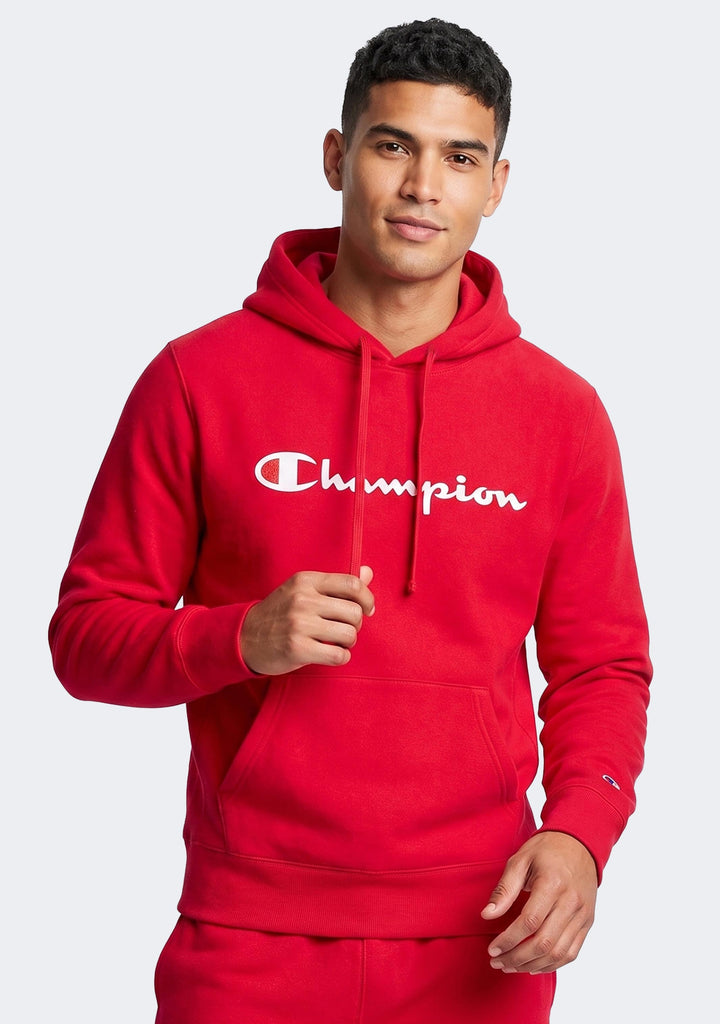 Champion Men’s Script Hoodie Cherry on Top