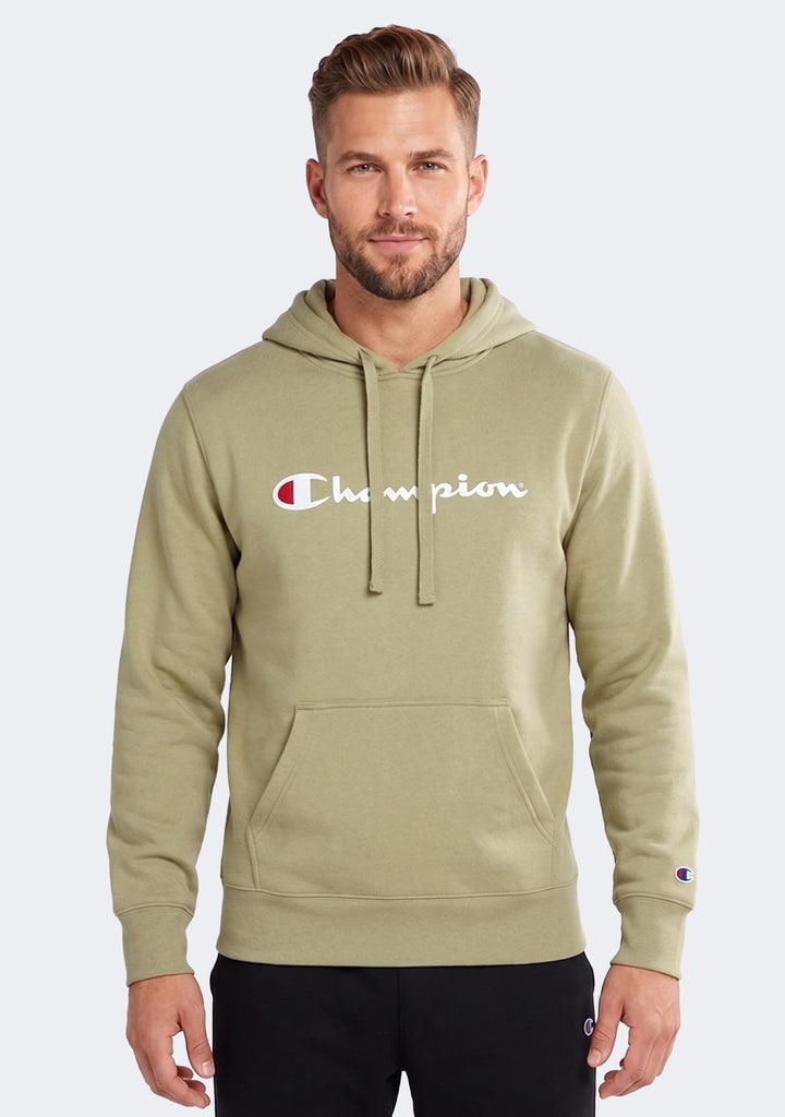 Champion Men’s Script Hoodie Khaki