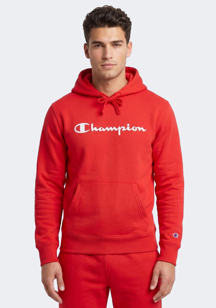 Champion Men’s Script Hoodie Red