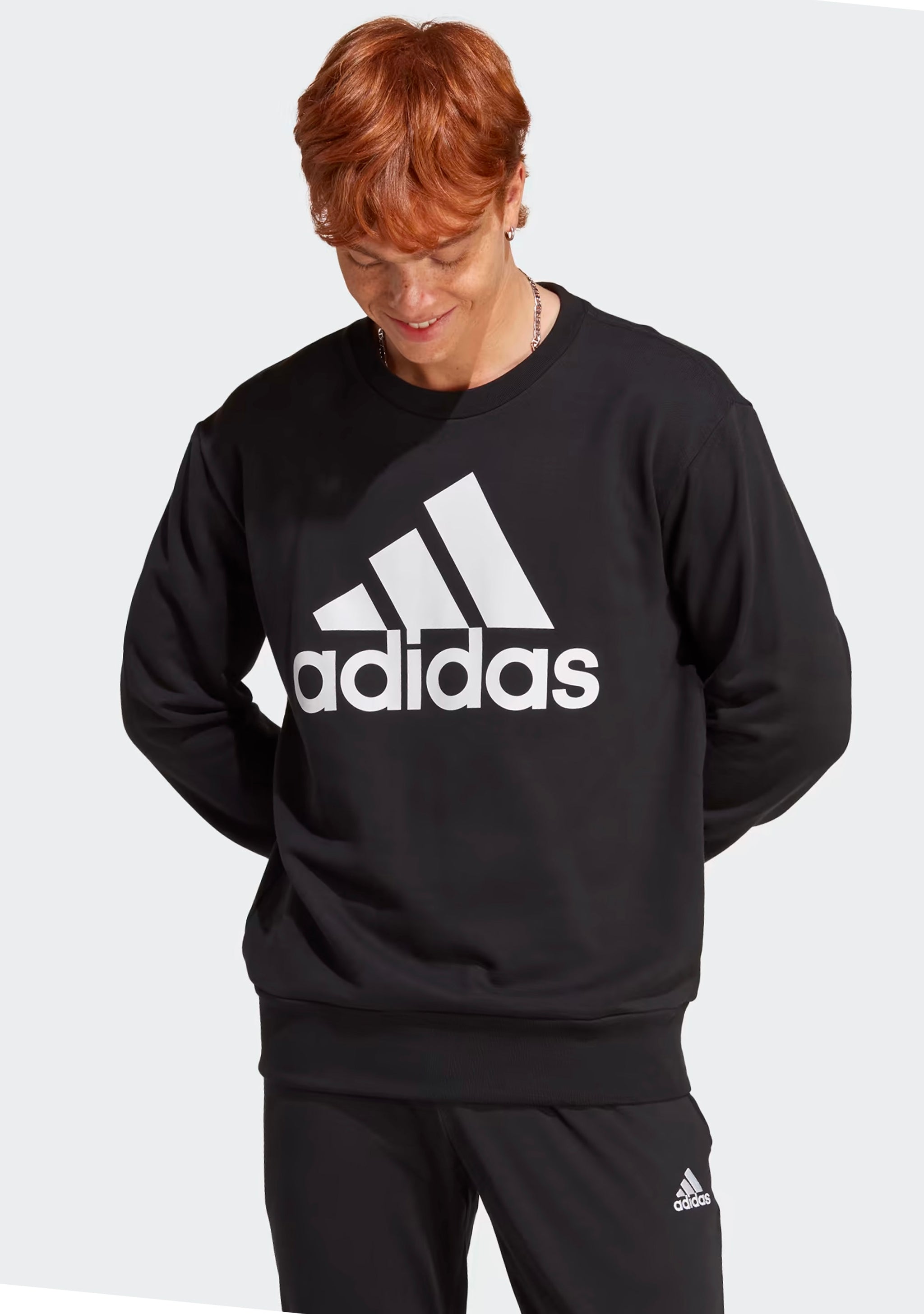 Adidas Men’s Big Logo Sweatshirt Black