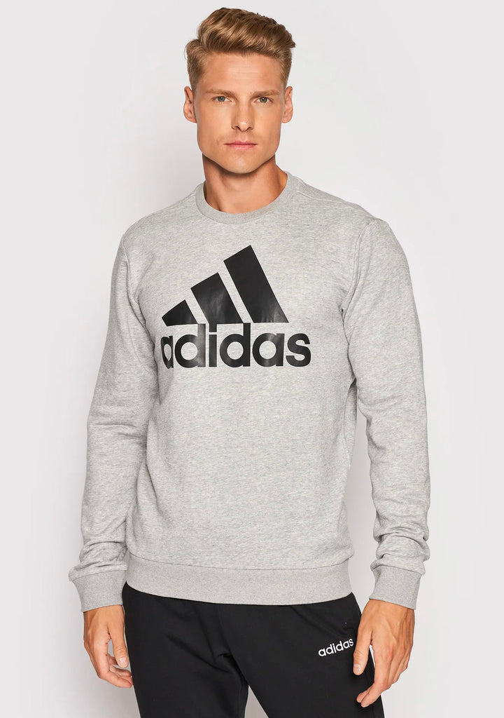 Adidas Mens Big Logo Sweatshirt Gray