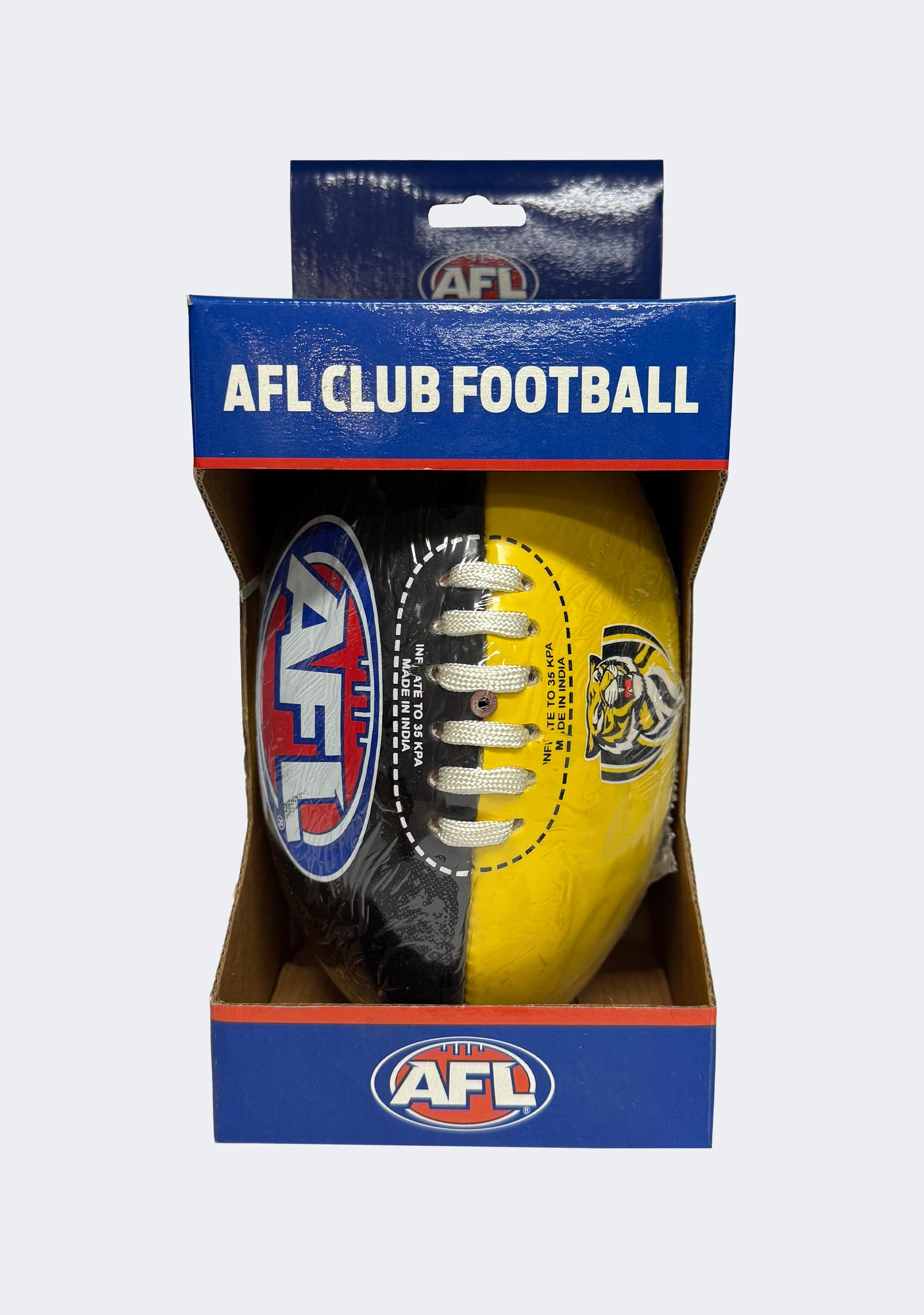 Burley PVC AFL Richmond Tigers Footy 20cm