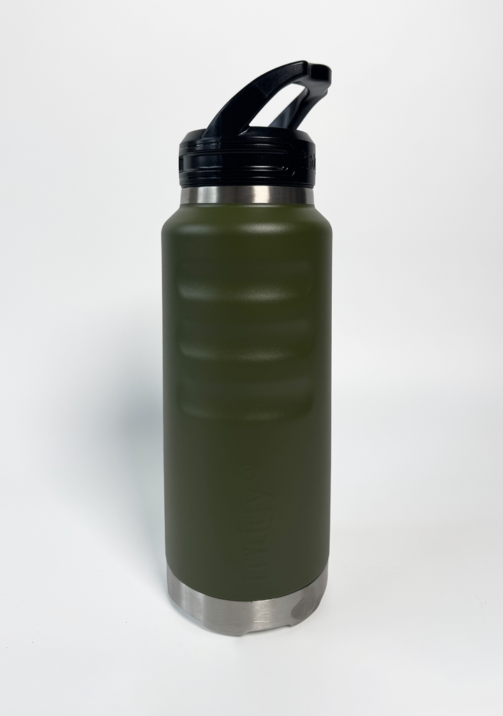 Fridgy 1080mL Grip Range Sippy Lid Water Bottle Commando Green